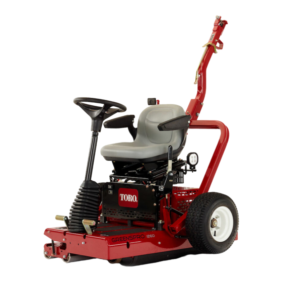 Toro Rodillo GreensPro 1260 Instrucciones De Instalación