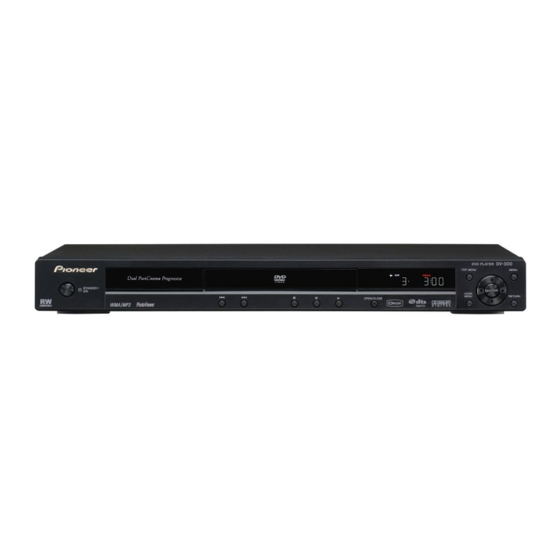Pioneer DV-300-S Manual De Instrucciones