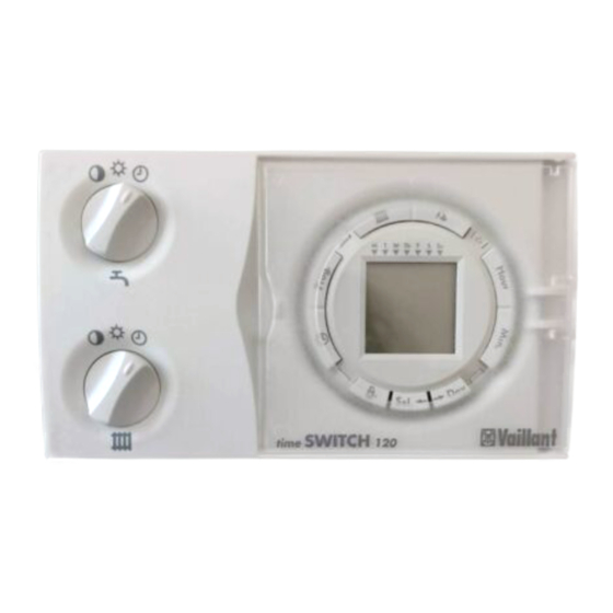 Vaillant time SWITCH 120 Manuales