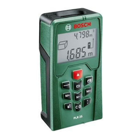 Bosch PLR 25 Manual Original