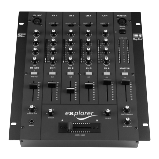 IMG STAGELINE MPX-500 Manual De Instrucciones