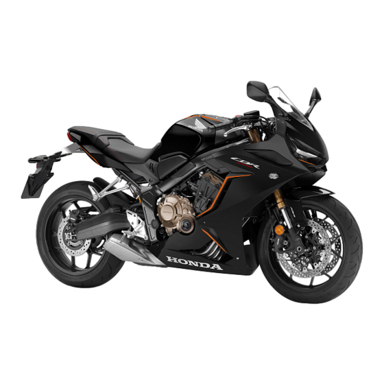 Honda CBR650R Manual Del Propietário