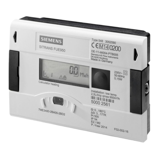 Siemens Sitrans F Manual Del Usuario