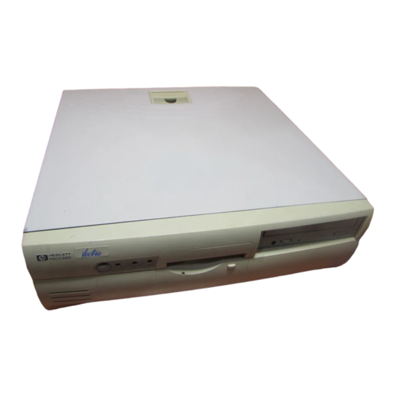 HP Vectra VL600 Guía Rápida Del Usuario