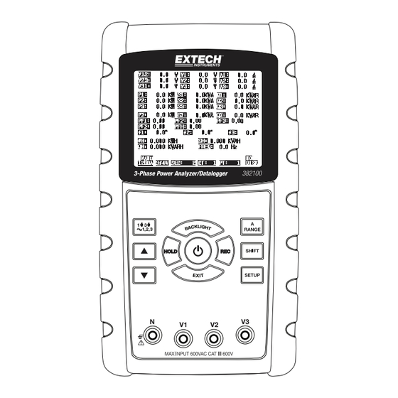 Extech Instruments 382100 Manual Del Usuario