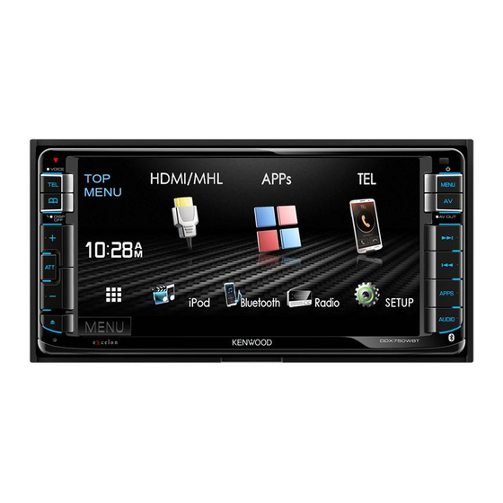 Kenwood DDX7050BT Instrucciones De Montaje