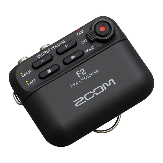 Zoom F2 Manual De Instrucciones