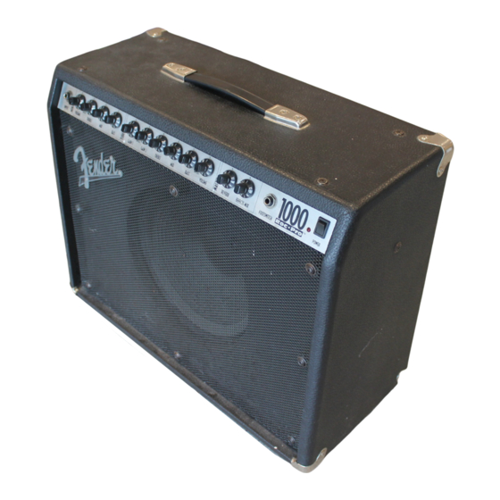 Fender Roc Pro 1000 Instrucciones De Funcionamiento