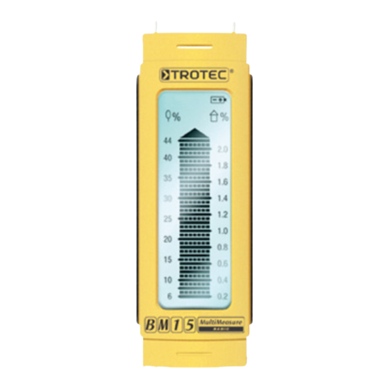 Trotec MultiMeasure Basic BM15 Manual De Instrucciones