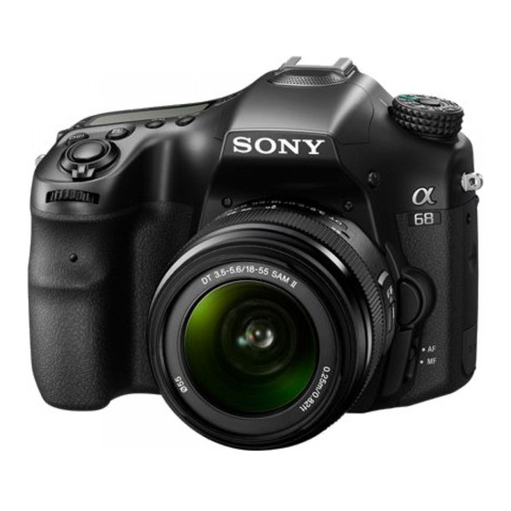 Sony a 68 Manuales