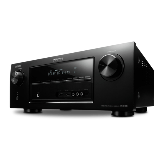 Denon AVR-2311CI Manual Del Usuario