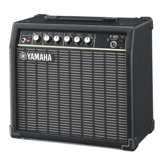 Yamaha F-20 Manual Del Propietário