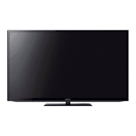 Sony BRAVIA KDL-60EX640 Manual De Instrucciones