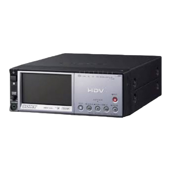 Sony HVR-M10E Manual De Instrucciones