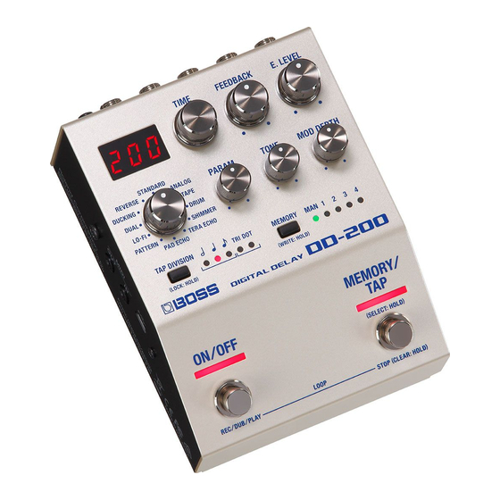 Boss DD-200 Manual Del Usuario