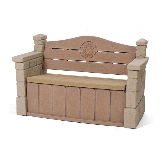 Step2 Outdoor Storage Bench Manual De Instrucciones