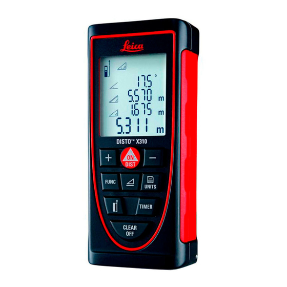 Leica DISTO X310 Manual De Instrucciones