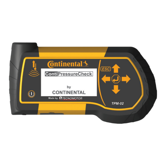 Continental TPM-02 Manual Del Usuario Original