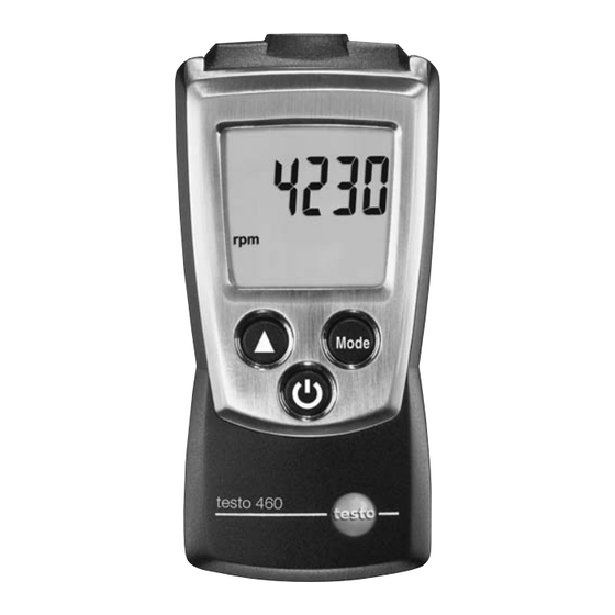 testo 460 Manual De Instrucciones