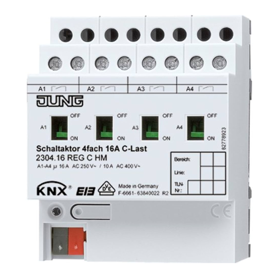 Jung KNX 2304.16 REG HE Instrucciones De Servicio