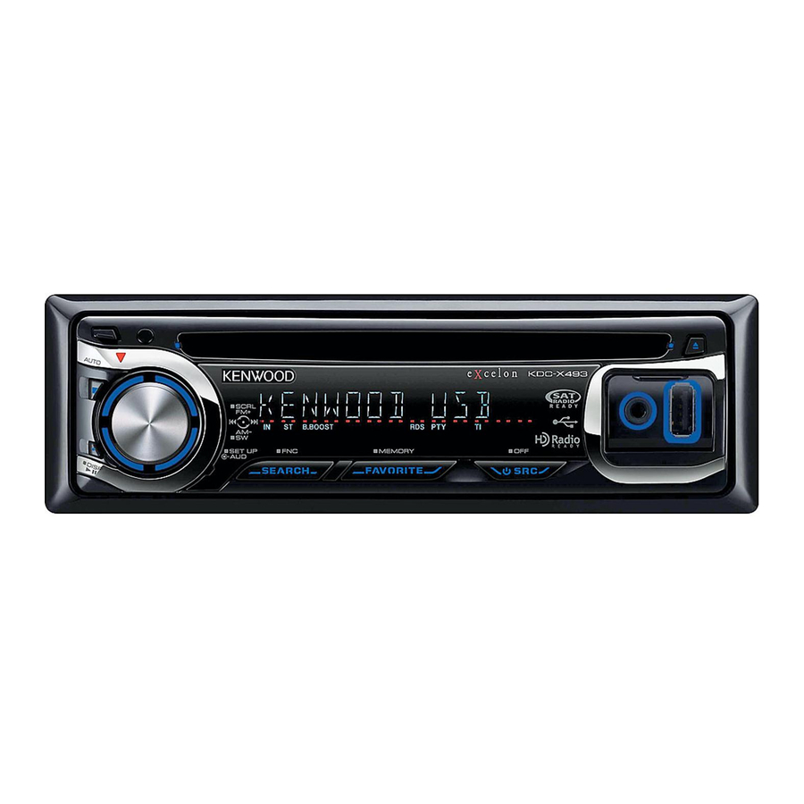 Kenwood KDC-BT742U Manual De Instrucciones