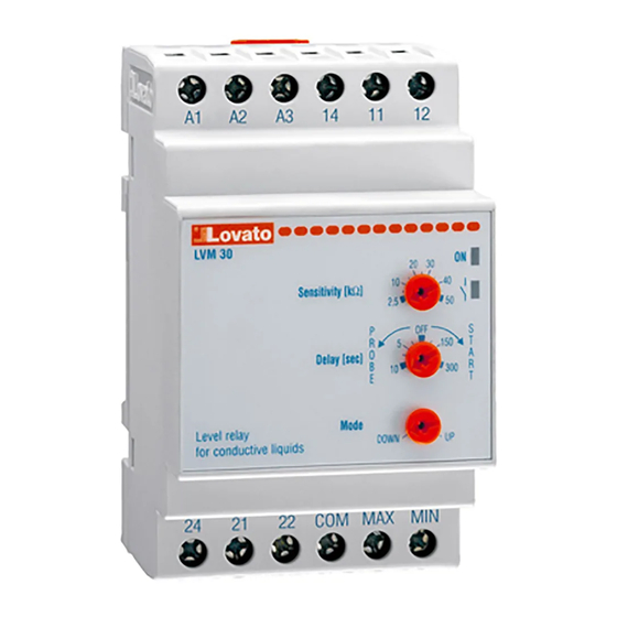 LOVATO ELECTRIC LVM30 Guia De Inicio Rapido