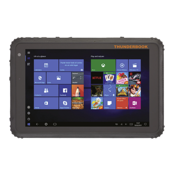 Thunderbook Robusta Titan W800 Guía Rápida De Usuario