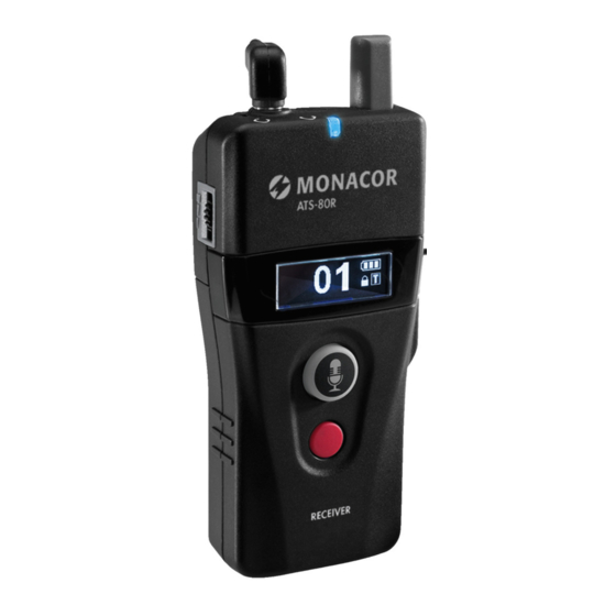 Monacor ATS-80R Manual De Instrucciones