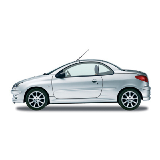 PEUGEOT 206 CC 2003 Manual Del Usuario