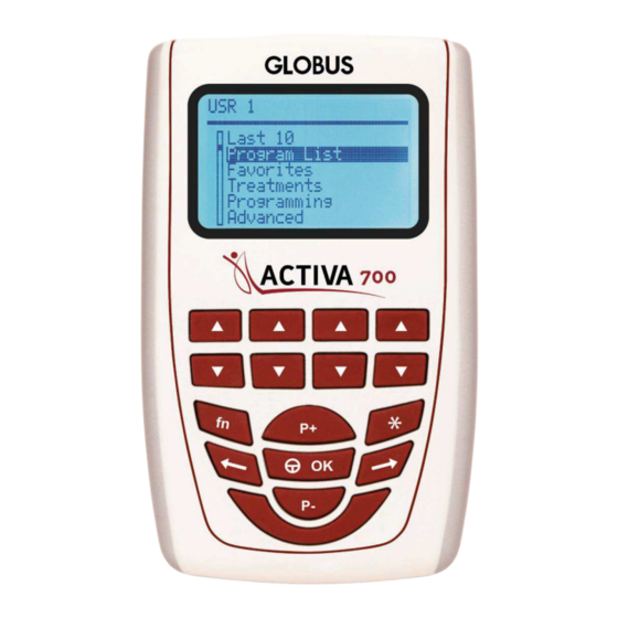 Globus Activa 700 Manual De Usuario