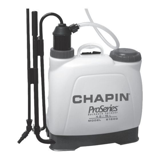 Chapin ProSeries 61500 Manual Del Usuario