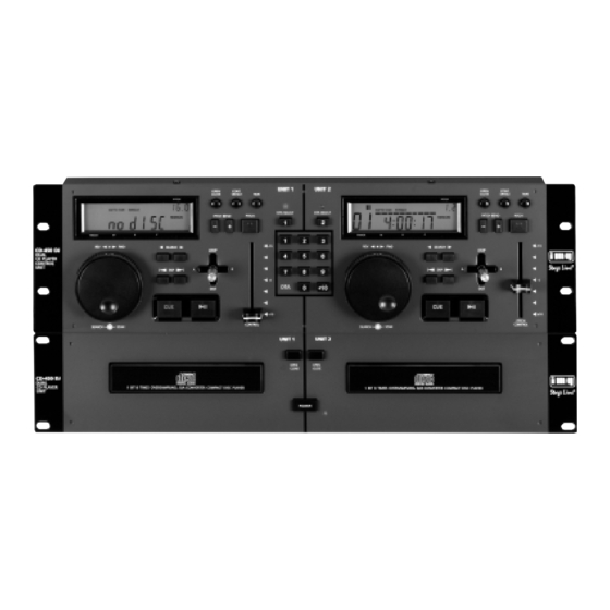IMG STAGELINE CD-450DJ Manual De Instrucciones