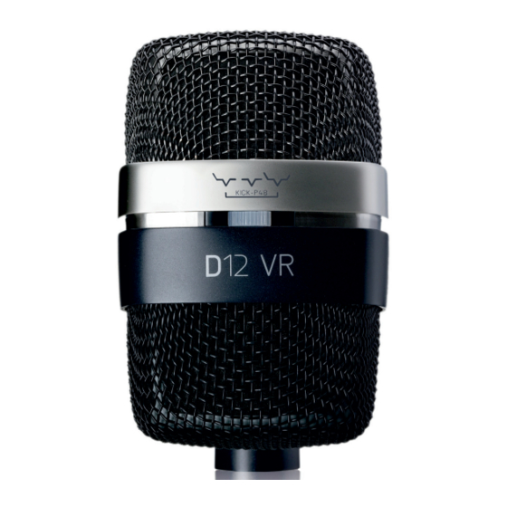 Harman AKG D12 VR Modo De Empleo