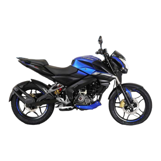 Bajaj pulsar NS 160 TD Manuales