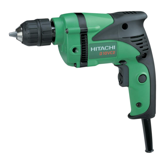 Hitachi Koki D 10VC2 Instrucciones De Manejo