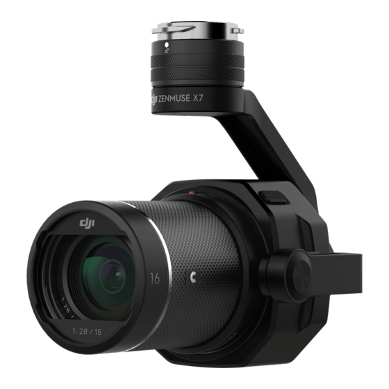 DJI ZENMUSE X7 Manual De Usuario