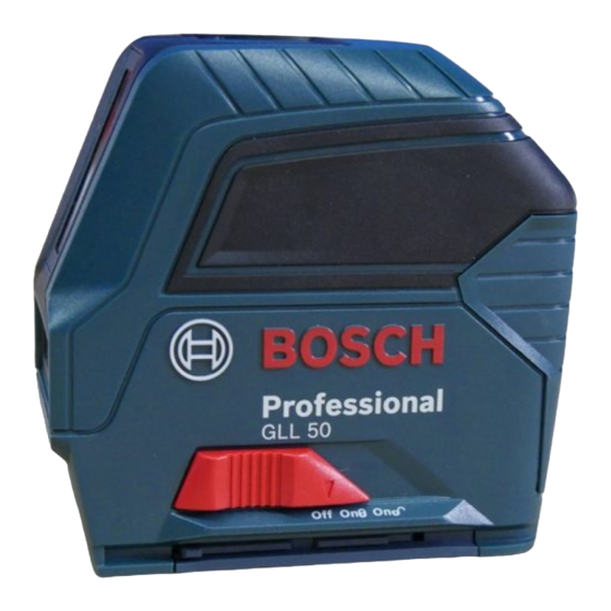 Bosch GLL 50 Manuales