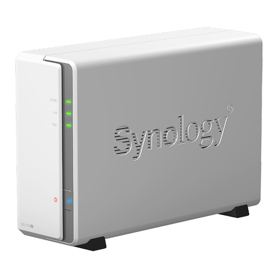 Synology DiskStation DS119j Guía De Instalación Del Hardware