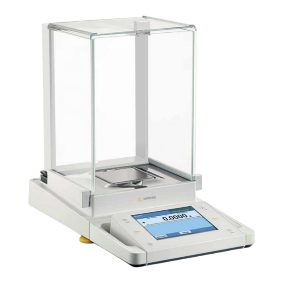 Sartorius Cubis Serie Instrucciones Breves