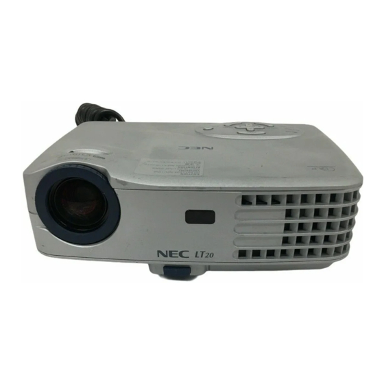 NEC LT20 Manual De Instrucciones