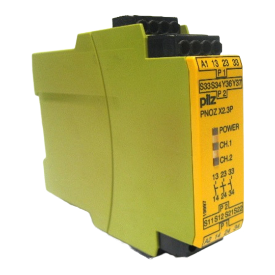 Pilz PNOZ X2.3P Manual De Instrucciones