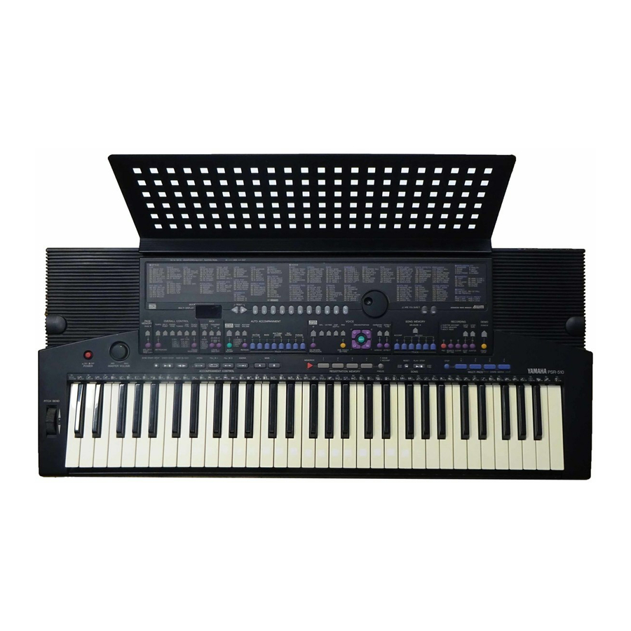 Yamaha Portatone PSR-510 Manual De Instrucciones