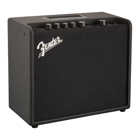 Fender MUSTANG LT25 Manual De Usuario Ampliado