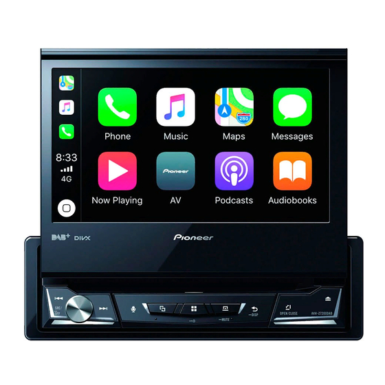 Pioneer AVH-Z7200DAB Manual De Instrucciones