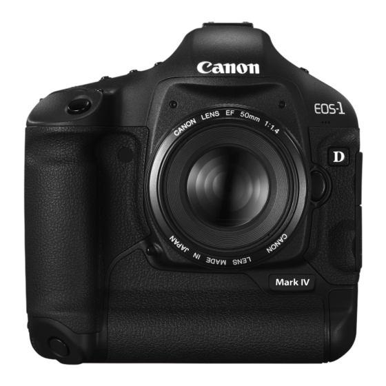 Canon EOS-1D Mark IV Manual Del Usuario