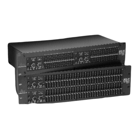dbx iEQ Serie Manual De Instrucciones