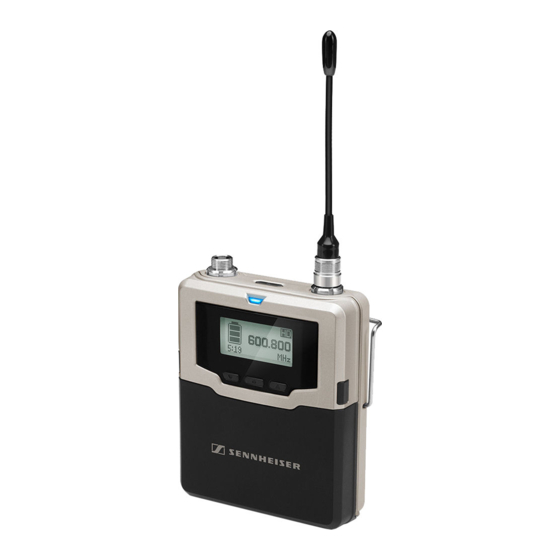 Sennheiser SK 9000 Instrucciones De Uso