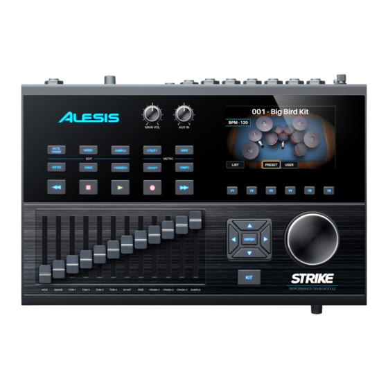 Alesis Strike Performance Drum Module Guia De Inicio Rapido