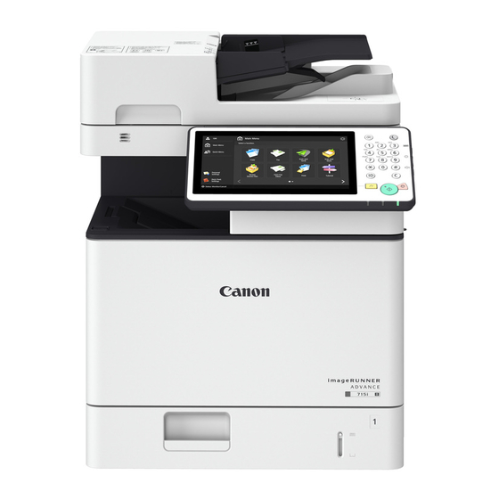 Canon imageRUNNER ADVANCE 715iZ III Introducción