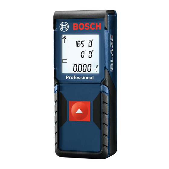 Bosch GLM165-10 Instrucciones De Funcionamiento Y Seguridad